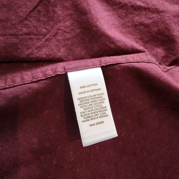 Express Men's Red Dot Long Sleeve Button Up/Down Medium Slim Fit Great Condition - Picture 7 of 7